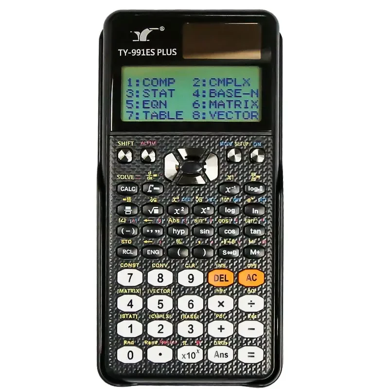 Calculatrice scientifique électronique à affichage à 15 chiffres, double puissance, 417 fonctions, calculatrice TY-991ES PLUS