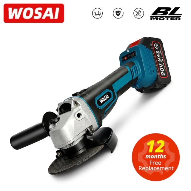 WOSAI M14 meuleuse d'angle sans fil 20V Lithium-Ion rectifieuse de coupe meuleuse d'angle électrique rectifieuse outil électrique sans balais